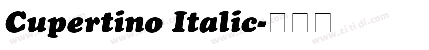Cupertino Italic字体转换